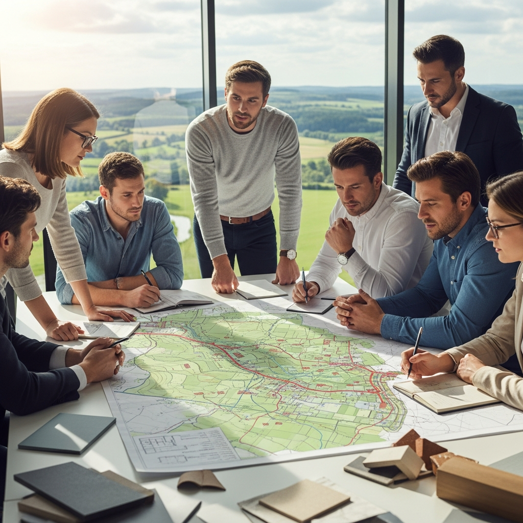 Expert die bodemanalyse uitvoert in een tuin